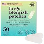 Livaclean 50 CT Large Hydrocolloid Strips - Hydrocolloid Bandages, Large Gunk Patches, Patch XL