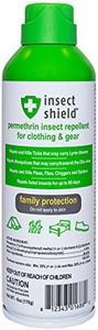 Insect Shield Premium Permethrin Spray Insect Repellent for Ticks, Fleas, Flies, Mosquitoes for Clothing, Gear, Tents, Last up to 60 Days, Clear (6 Oz Aerosol)