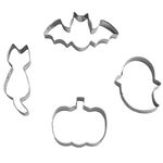 Mini Halloween Cookie Cutter Set, from 2.2” to 3.1” - 4 Piece - Stainless Steel