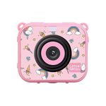 Little Nation Waterproof Kids Action Camera – Mini HD Kids Camera with Underwater Case, Small Digital Camera for Outdoor Adventures & Creative Play (Pink)