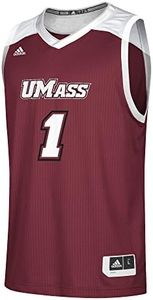 NCAA Massachusetts Minutemen Adult Men Replica Basketball Jersey Medium,Maroon
