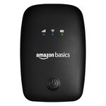 Amazon Basics 4G LTE Wireless Dongle with All SIM Support, Plug & Play USB Data Card with Type-C Connector, 150Mbps WiFi Hotspot, 2100mAh Battery, SIM Adapter Included (Black)