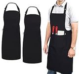 Cotton Blended Extra Large XXL Aprons for Women/Men with 2 Pockets for Cooking, Kitchen, Barber, Gardening, BBQ, Chef Apron