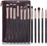 Eye Makeup Brushes Professional Set - Eyeshadow, Blending, Eyebrow, Eyeliner Brushes (12 Pcs Makeup Brush Set)