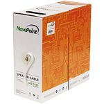 NavePoint 500ft In Wall Audio Speaker Cable Wire CL2 16 2 AWG Gauge 2 Conductor Bulk White