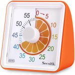 Secura Brands 60-Minute Visual Timer, Timer for Kids, Classroom Timer, Countdown Timer for Adults, Time Management Tool for Teaching (Orange)