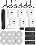 26 Pcs Replacement Parts Set Accessories Compatible with ECOVACS DEEBOT X2 Omni,1 Main Rubber Brush,6 Black Side Brush,4 Carbon Hepa Filters,6 corbon Dust Bags,8 Mop Cloths,1 Water Tank Brush-Black