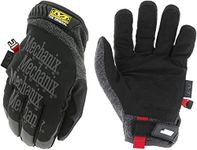 Mechanix Wear:ColdWork Original Winter Work Gloves with Secure Fit,Equipped with 40g 3M Thinsulate, Wind+Water Resistant,TouchCapable Winter Gloves For Mild Cold Weather ,Grey/Black,L