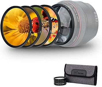 58mm Macro Close-Up Filter Set (+2 +4 +8 +10) Macro Filter Accessory with Lens Filter Pouch for Canon Rebel T8i, T7i, T6i, T7, T6,EOS 90D, 80D, 77D with Canon EF-S 18-55mm f/3.5-5.6 is STM Lens