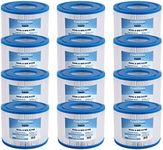 Finest-Filters Hot Tub Spa Water Filter Cartridges Compatible For Lay-Z-Spa, SaluSpa 90352E, Intex Type VI, Bestway (12 Pack of Replacement Hot Tub Water Filter Cartridges)