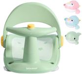 Bebamour Baby Bath Seat Portable Toddler Child Bathtub Seat for 6-18 Months Toddler Girl Boy Bathtub Support Non-Slip/Soft Skin Care/Strong Sucker (Green)