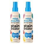 Miss Mouths Messy Eater Stain Treater Spray-Fabric Remover for Spots on Clothes, Underwear, Carpets, Linens, Laundry, Grease All color Stain Remover Fabric, Denim, Down (pack of 02)