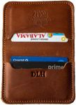 The Gates Personalized Fine Leather Bifold Money Clip Wallet (Brown)