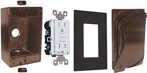 Sigma Electric 16449ORB Kit of Rectangular Box, Cover and GFCI Receptacle, Oil Rubbed Bronze