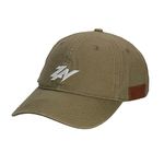 ZZEWINTRAVELER Vintage Washed Twill Cotton Baseball Cap Soft Unstructured Adjustable Dad Hat for Unisex (Greyish Green)