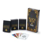 Black Box Premium Plastic Playing Card Game, Bridge Size, Regular Index, Pack Of 3 For Adult