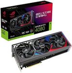 ASUS ROG Strix NVIDIA GeForce RTX 4080 OC Edition Gaming Graphics Card (PCIe 4.0, 16GB GDDR6X, HDMI 2.1a, DisplayPort 1.4a)