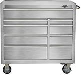 Viper Tool Storage V412409SSR Viper Tool Storage Premium Series 41" 9 Drawer Stainless Steel Rolling Cabinet