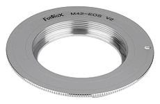 Fotodiox 10LA-M42-EOS-P-V2 Pro Chrome (Type 2) Lens Mount Adapter M42 Lens (42MM x 1 Thread Screw) Lens to Canon EOS Cameras Fits Canon EOS