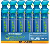 O2 Blast, Pure Oxygen Supplement, 10L Portable Can with Custom Breathing Mask for Respiratory Support, Elevate Oxygen Levels, Speed Recovery Time, Perfect for High Altitude & Sports Recovery (12-Pack)