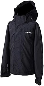 Acme Projects Rain Jacket 100% Waterproof, Breathable, Seam Sealed, 10000mm/3000gm, YKK Zippers (Medium, Black)