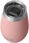 YETI Rambler 10 oz Wine Tumbler, Vacuum Insulated, Stainless Steel with MagSlider Lid, Sandstone Pink