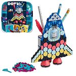 LEGO 41936 DOTS Pencil Holder Rocket Toy Desk Décoration, Creative Activities, Arts & Crafts Set for Kids Age 6