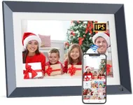 Digital-Picture-Frame 10.1-inch Smart Photo Frame - FULLJA IPS Touch Screen, 16GB, Auto-Rotate, Motion Sensor, Share Photo Video via iOS or Android App Email，Free Cloud，New Year Gift for Home Decor