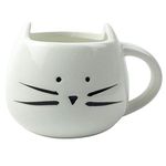 Moyishi 300ml Lovely Cute Little White Cat Coffee Milk Ceramic Mug Cup Christmas Birthday Best Gift by Moyishi