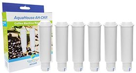 6X AquaHouse AH-CKR Water Filter cartridges Compatible with Krups F088 TCZ2003 & Compatible with Melitta Pro Aqua Coffee Machines Using Screw-on Filter