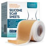 Scar Away Silicone Scar Sheets(1.8"x157"-4M),Medical Grade Silicone Scar Tape,Silicone Strips for Scar Healing,Painless Scar Removal Tape for All Surgical Incisions,C-Section,Burn,Keloid,Acne