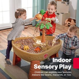 Step2 Dino Dig Sand & Water Sensory Table – 7-Piece Kids Activity Toy