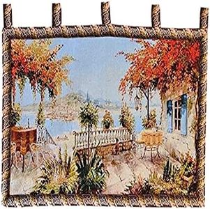 Tache 28 X 47 Inches Summer Ocean View Table for Two Tapestry Wall Hanging Art Decor