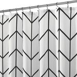 mDesign Fabric Geometric Shower Cur