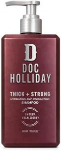 DOC HOLLIDAY Thick + Strong Men's Shampoo, Smoked Huckleberry Scent 1000 mL