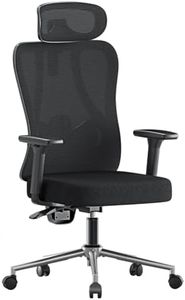 Hbada P3 Pro Ergonomic Office Chair with 2D Adjustable Lumbar Support, 3D Adjustable Headrest and Armrest, 135° Stepless Tilt Function, Black