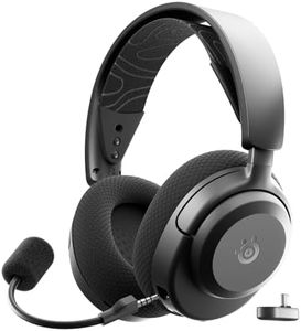 SteelSeries Arctis Nova 3P Wireless Multi-Platform Gaming Headset — Mobile App Control — 40 HR Battery — Neodymium Magnetic Drivers — 2.4GHz/Bluetooth — PS5, PS4, PC, Switch, Mobile — Black