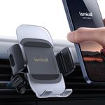 Lamicall Car Phone Holder Vent - [Translucent Design] Universal Car Phone Mount with Metal Hook, Air Vent Mobile Phone Holder Car for iPhone 16 15 14 13 12 Pro Max Plus Mini, Samsung S23, 4-7” phones