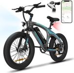 Gyrocopters Zapphire 20"x3" Fat Tire MTB Electric Bike for Adults & Teens | Speed Upto 32Km/h, Range Upto 91Km 42V Removable 10 Ah Battery Peak 500W | UL2849 Safe Ebike | Smart Anti-Theft GPS Tracker