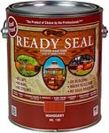 Ready Seal Stain & Sealer for Wood, Outdoor Deck and Fence - All-in-One Exterior Wood Stain and Waterproofing Sealant – Easy to Apply, No Back Brushing Needed, with UV Protection - 1 Gallon, Mahogany