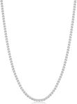 Fiusem Silver Tone Wheat Chain Neck