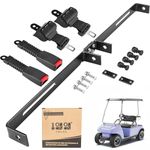 10L0L Universal 2 Passenger Golf Cart Seat Belt Bracket Kit for EZGO, Club Car, Yamaha, Fits Front Rear Seat with Bracket