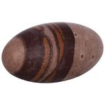 KLEO Esplanade Narmada Stone Narmadeshwar Shiv Ling, Shiva Lingam (5" Inches), Brown