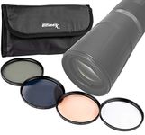 Ultimaxx 95MM Professional Four Piece HD DigitalFilter Kit (UV, CPL, ND9, Warming Filters) for Camera Lens with 95MM Filter Thread and Protective Filter Pouch