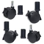 (4 Pack) 70360 Locking Caster with Insert Compatible with Weber Spirit Series 2009-2012, Summit Series 2007-2019 Gas Grills and Genesis 300 Series 2007-2016