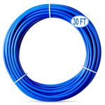 PURENAT 30FT 1/4 Inch O.D.RO Water Tubing,NSF Certified Pipe for RO(Reverse Osmosis) Water Purifier Filter System,BPA free Flexible Plastic Hose(blue)
