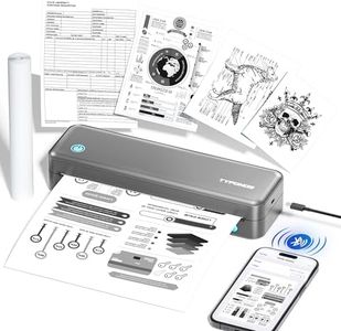 TYPONOS Portable Printers Wireless for Travel, D820 Thermal Inkless Printer Support Sizes from 8.5" x 11" to 2" Width, Suitable for Smartphone & PC, Bluetooth Printers for Home Use(Silver, 1Pack)