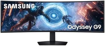 Samsung 49 Inch Odyssey G9 G91F DQHD Gaming Monitor - 144Hz, Curved 1000R, HDR 600, 1ms(GtG) AMD FreeSync Premium Pro, VA, 2 HDMI 1 DP, HAS, LS49FG910EUXXU
