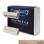 Clipboart® Standard Wall Mount - Mount - Snowboard - Wakeboard - Kiteboard - Balance Board - Wakeskate - Longboard - 360° wall mount (oak)