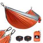 NATUREFUN Ultra-Light Travel Camping Hammock | 300kg Load Capacity,Breathable,Quick-drying Portable Hammock | 2 x Premium Carabiners,2 x Nylon Slings Included | Outdoor Indoor Garden